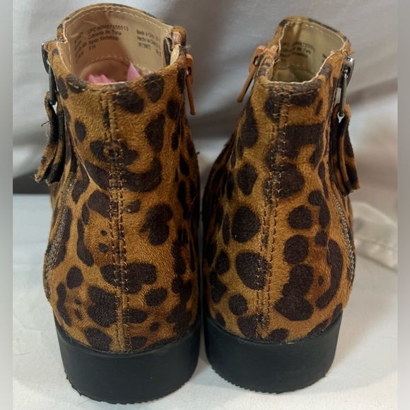 Time Tru Women’s ankle leopard print low heel boot size 10 - Picture 7 of 11